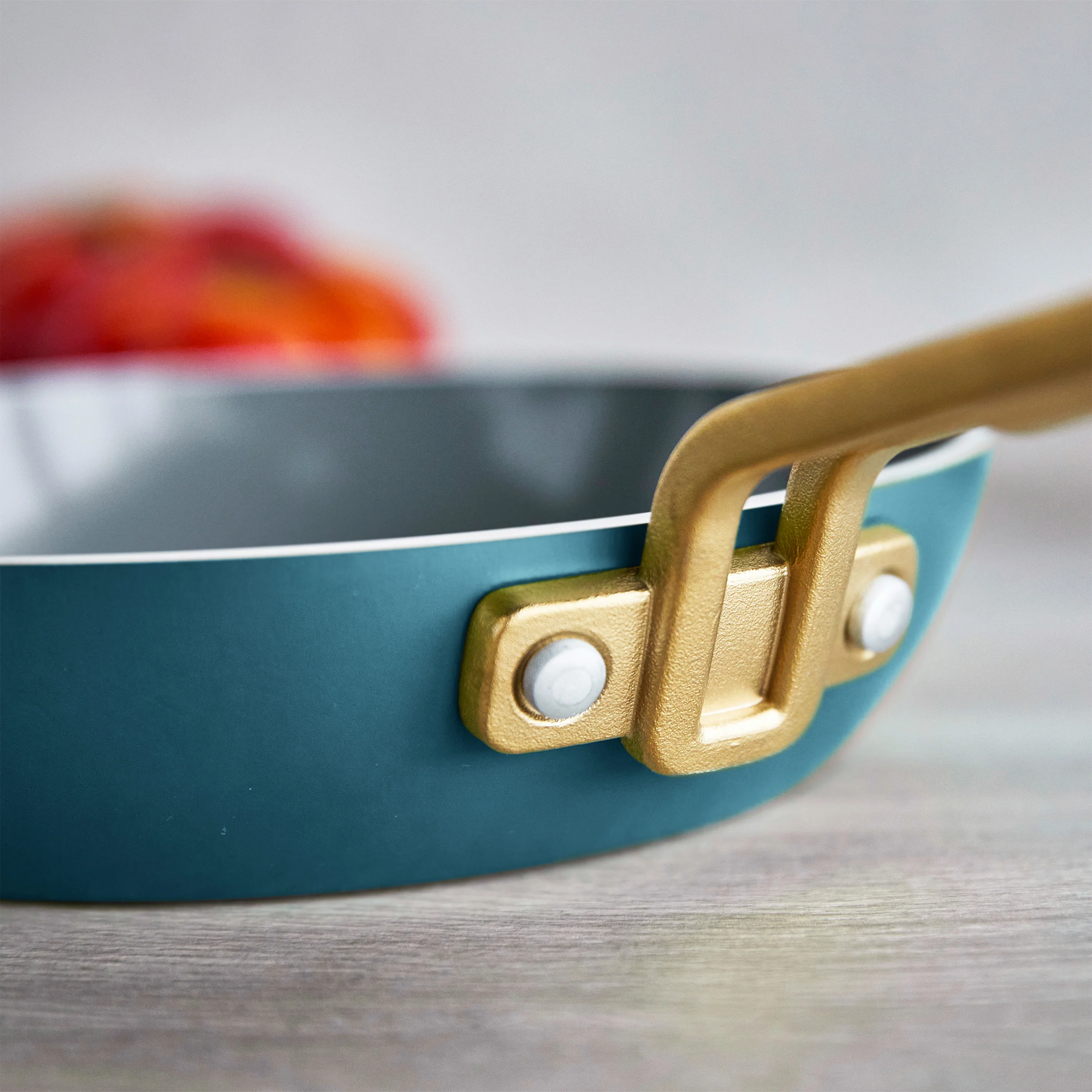 Stanley Tucci™ Ceramic Nonstick 8", 10" and 12" Frypan Set | Venetian Teal - Image 7