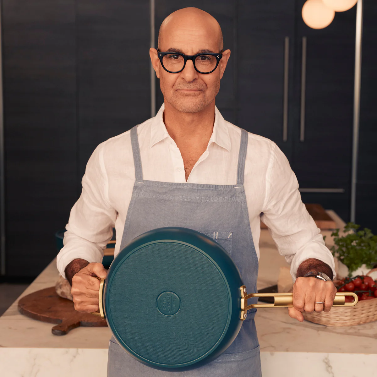 Stanley Tucci™ Ceramic Nonstick 8", 10" and 12" Frypan Set | Venetian Teal - Image 12