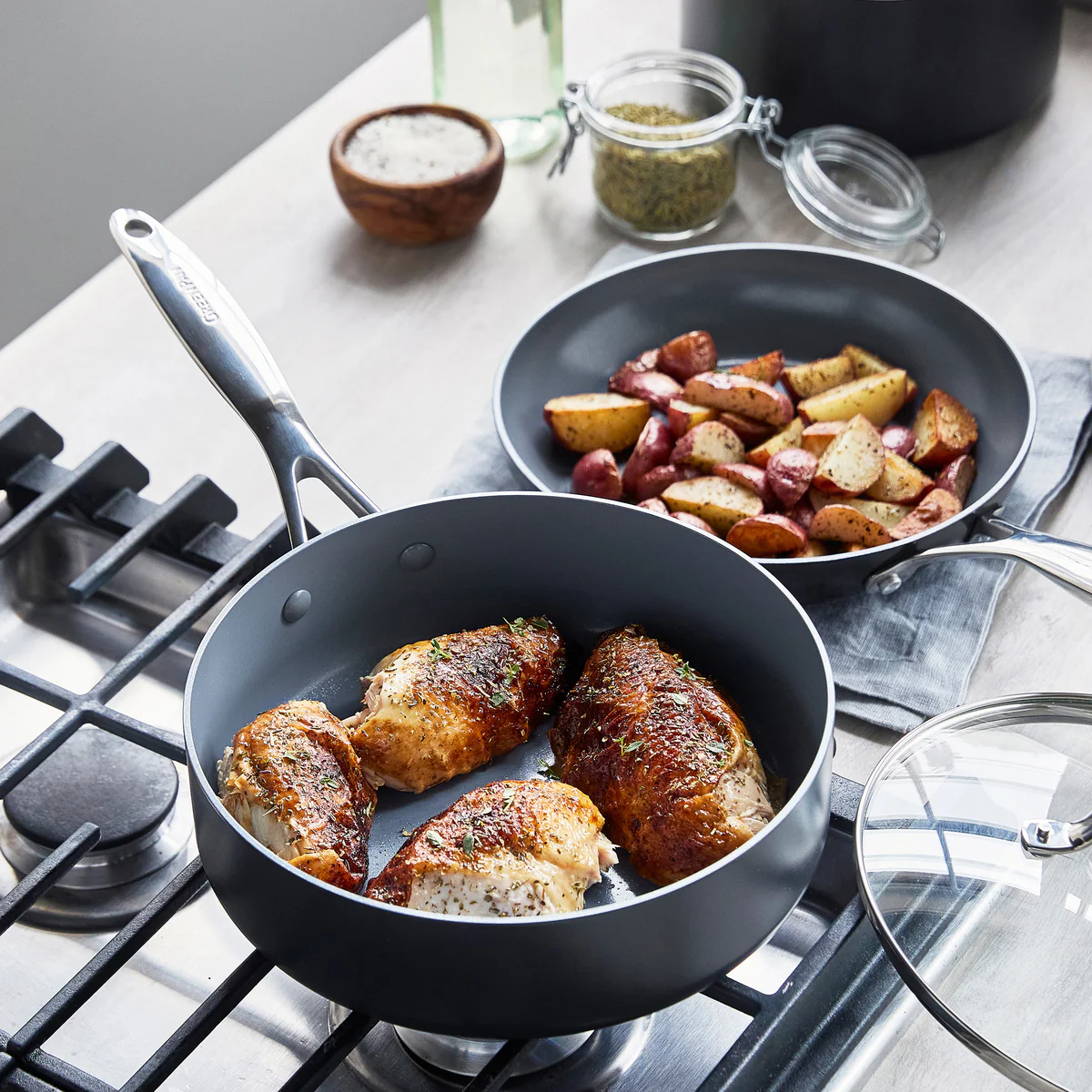 Valencia Pro Ceramic Nonstick 13-Piece Cookware Set - Image 6