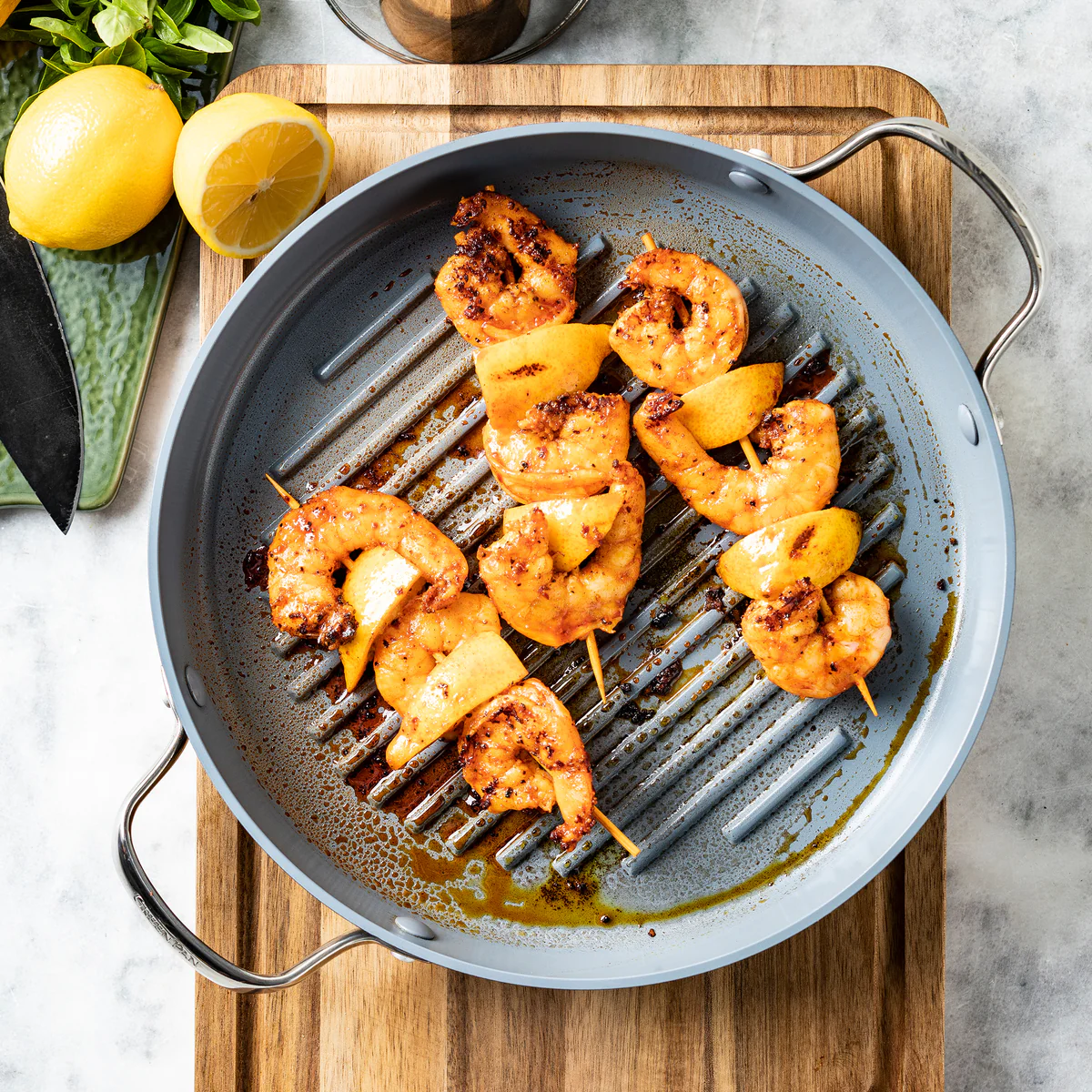 Valencia Pro Ceramic Nonstick 11" Round Grill Pan - Image 5