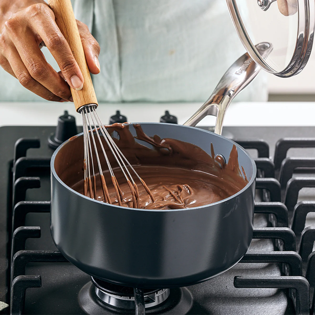 Valencia Pro Ceramic Nonstick 2-Quart Saucepan with Lid - Image 4
