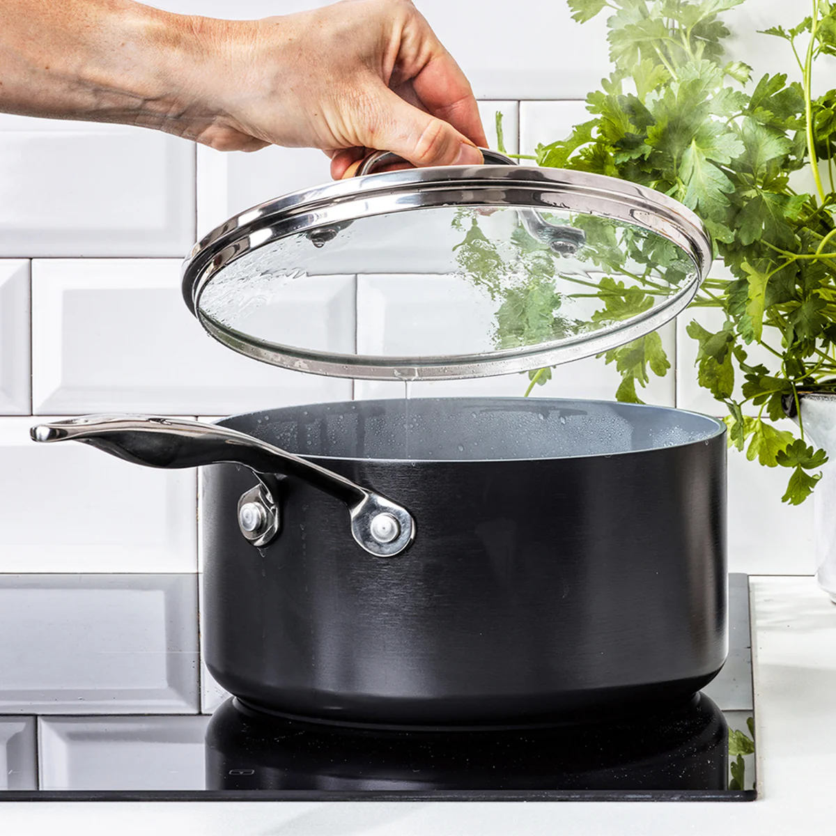 Valencia Pro Ceramic Nonstick 2-Quart Saucepan with Lid - Image 5