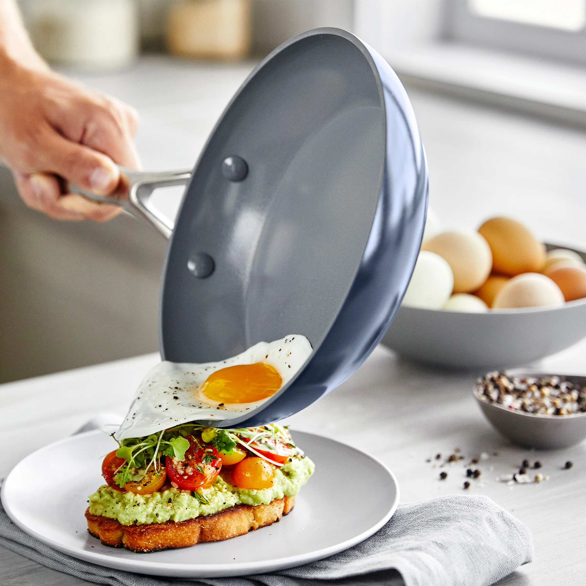 Valencia Pro Ceramic Nonstick 19-Piece Cookware Set | Twilight - Image 7
