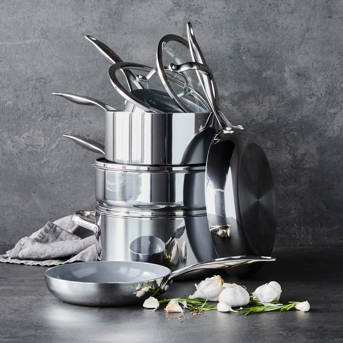 Valencia Pro Stainless Steel 10-Piece Cookware Set - Image 14